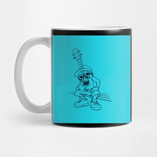 Cartoon Guitar Man Mug